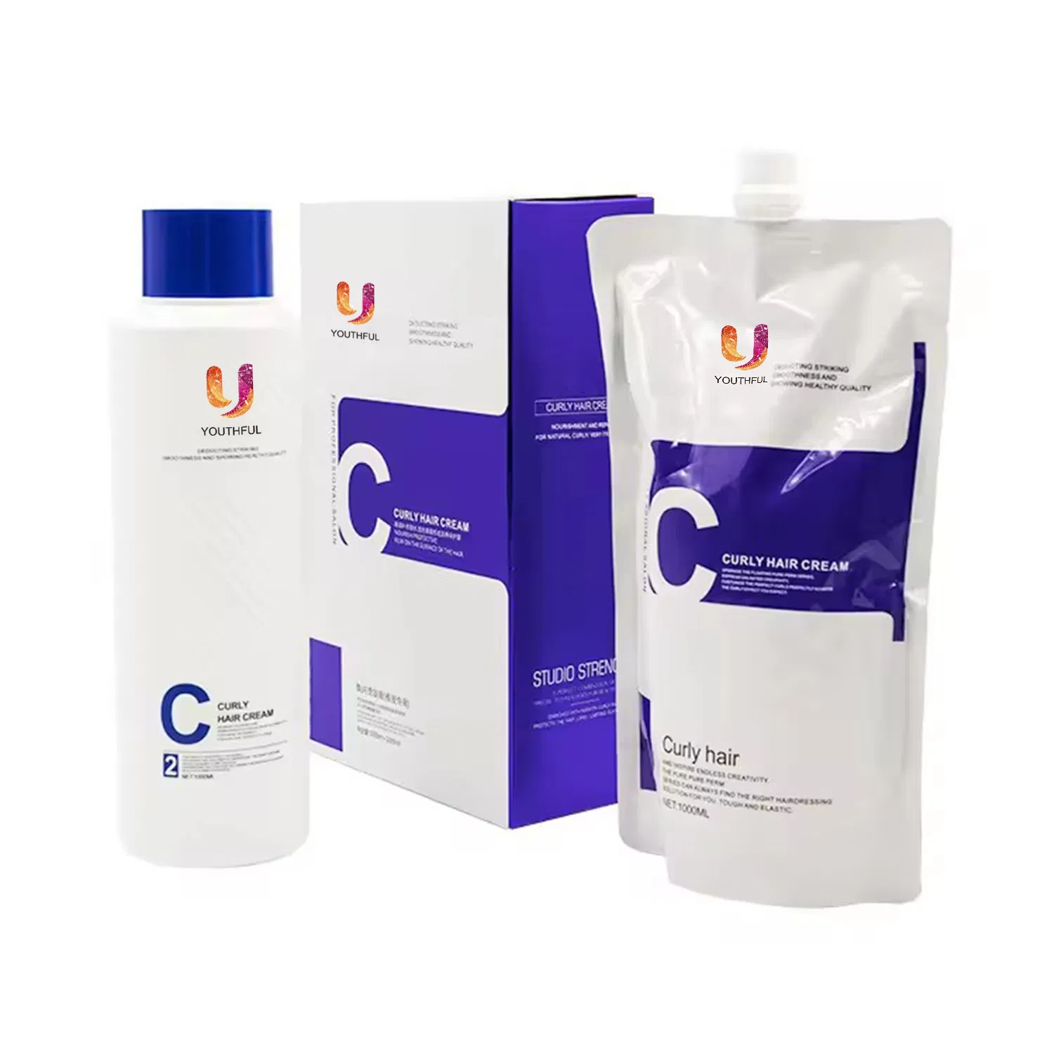 OEM ODM Natural Curl Hair Cream Permanent Curly Hair Perm Lotion