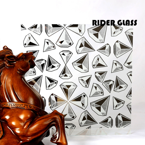 Colored Temperable Decorative Glass Mirror
