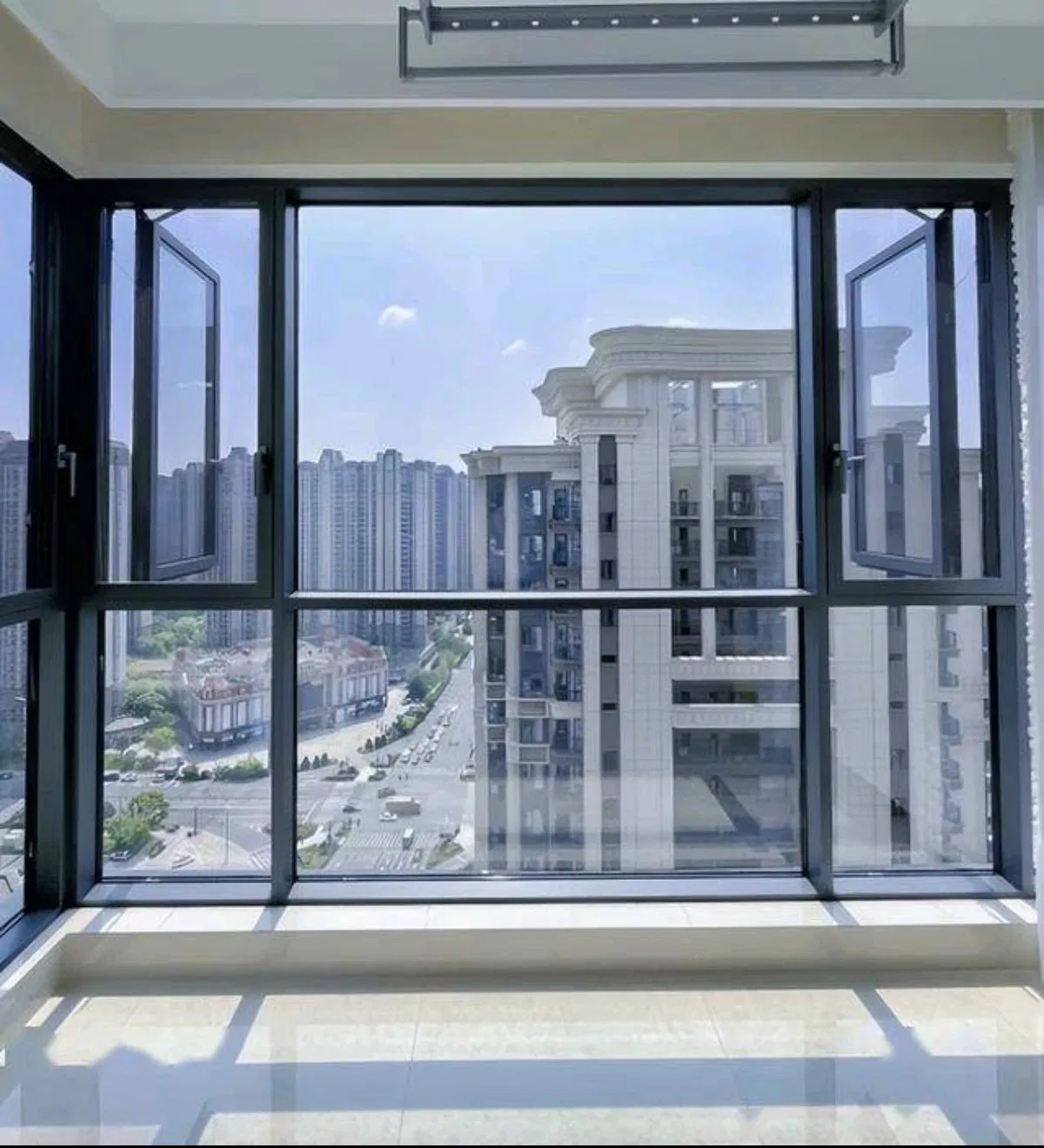 Soundproof 40dB Thermal Insulation Aluminum Window Profile