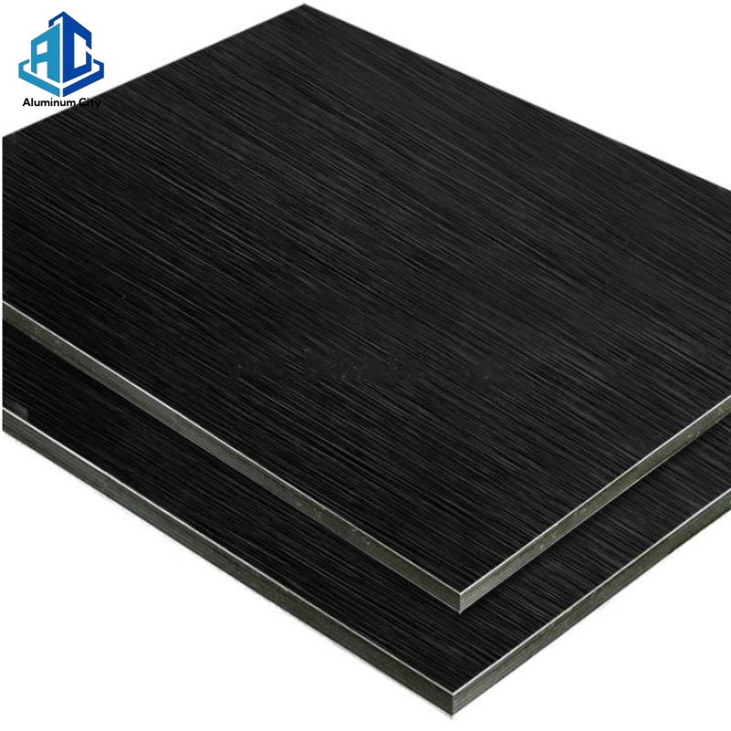 B1 Class Fire Resistant Brushed Color Aluminum Composite Panel Aluminum Exterior Wall Panels