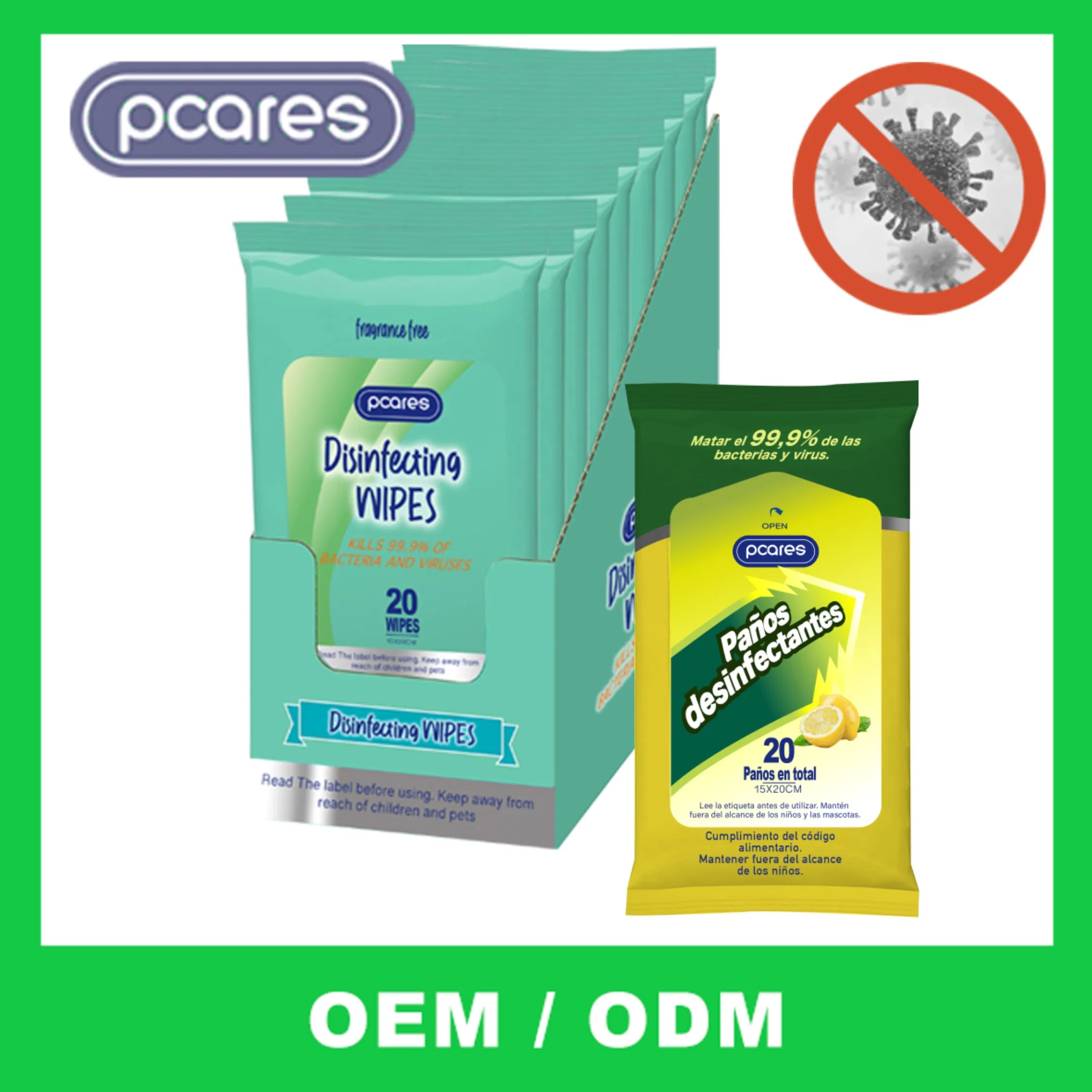 Wholesale Cheap Price 75% Alcohol Wet Wipes Antibacterial Disinfecting Wet Wipes for Daily Cleaning