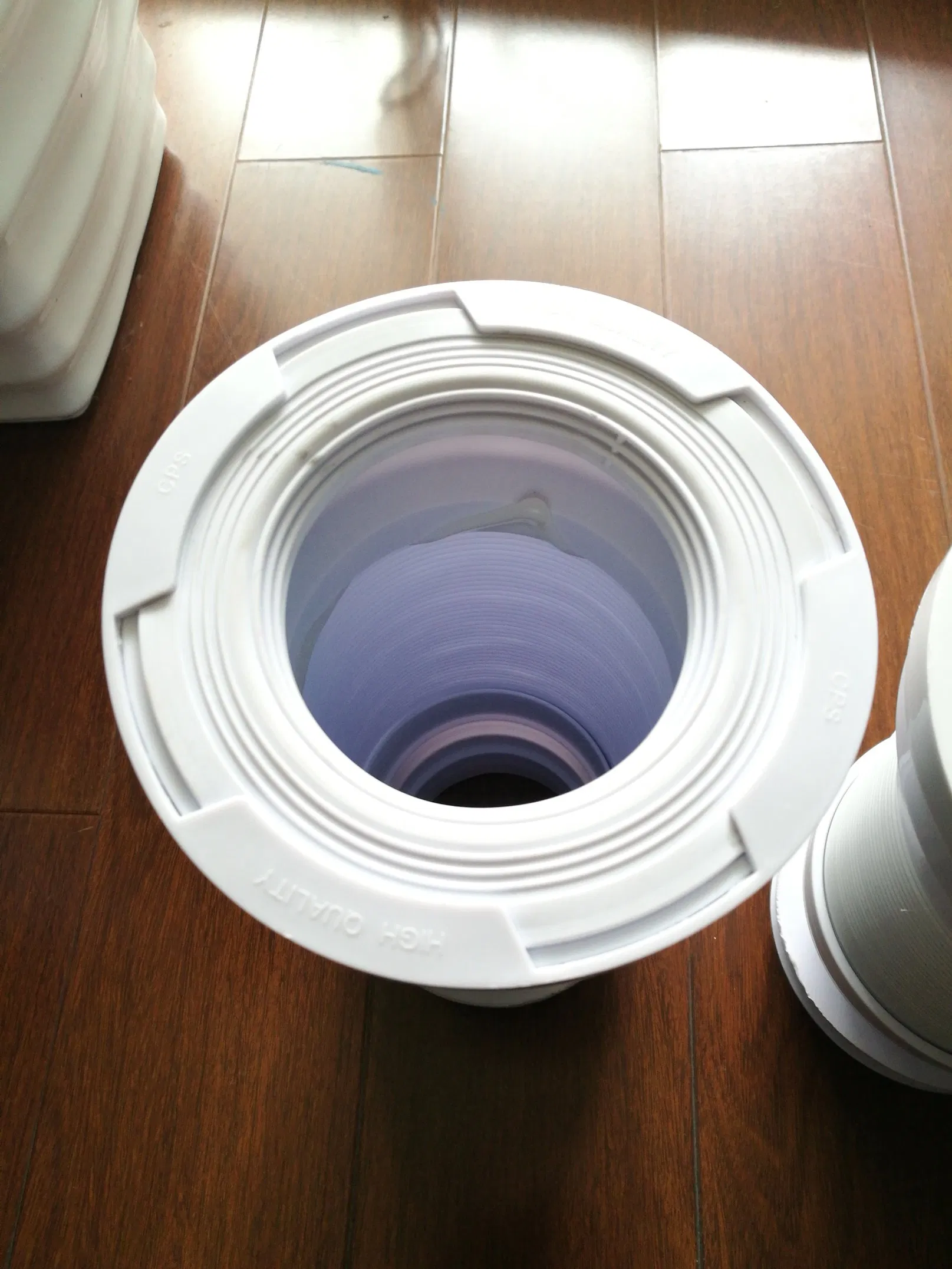 4'' Gloss White PP with Metal Connector Toilet Pan Connector-Bathroom Drainage Fitting