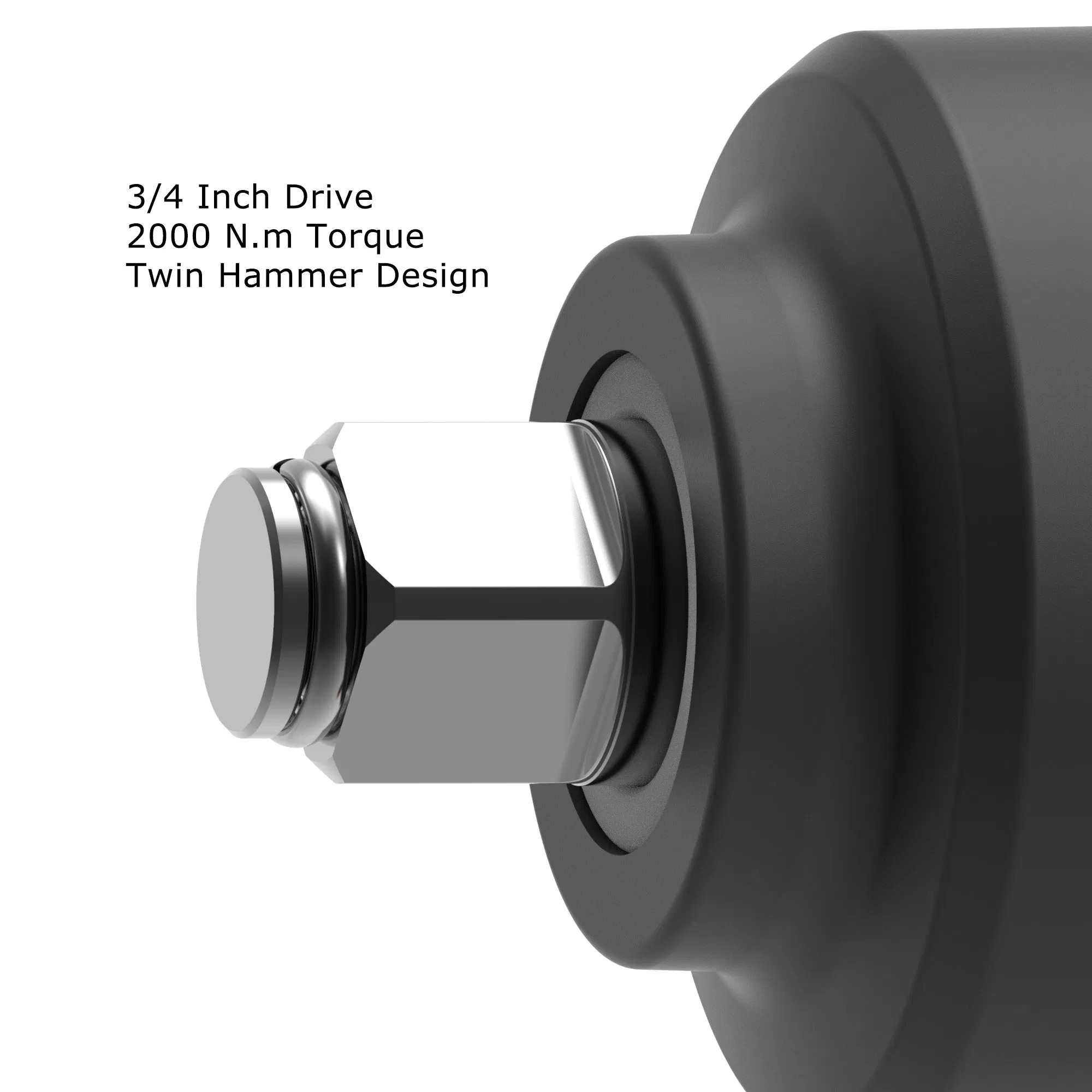 Пневматический гайковерт Puffer 3/4" 2000 Нм с набором головок