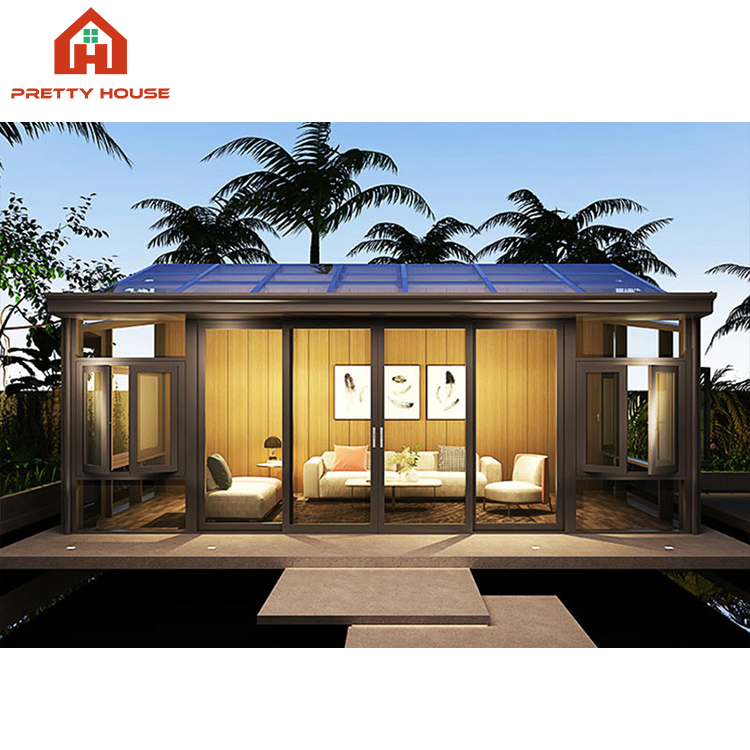 High Wind Resistance Retractable Large Swimming Pool Roof Foldable Aluminium Enclosures