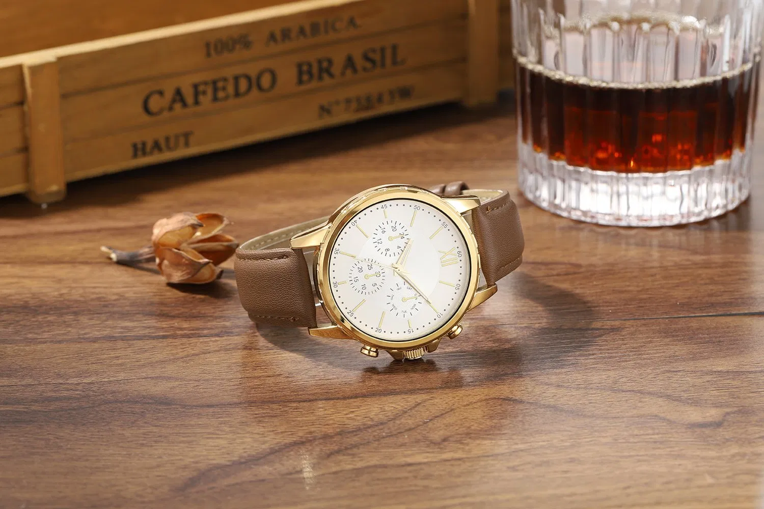 Wrist Watch OEM Customized Logo Sports Hot Sell Leather Strap Japanese Movement Men Watch Cheap Price Waterproof Quartz Man Watches