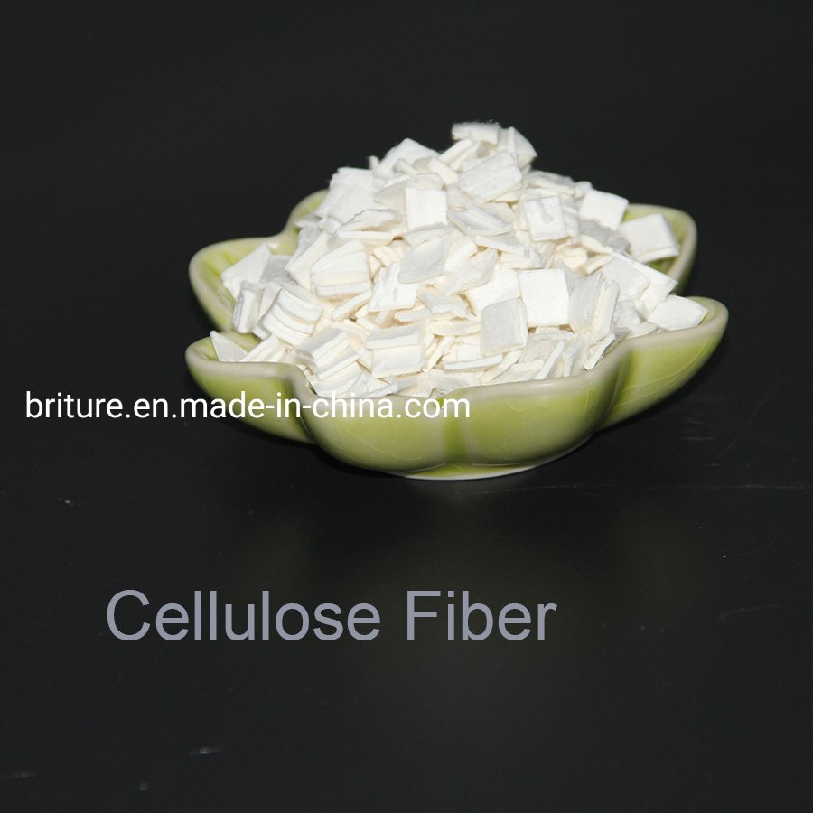 Flake 5*5mm Cellulose Fiber for Thermal Insulation Mortar