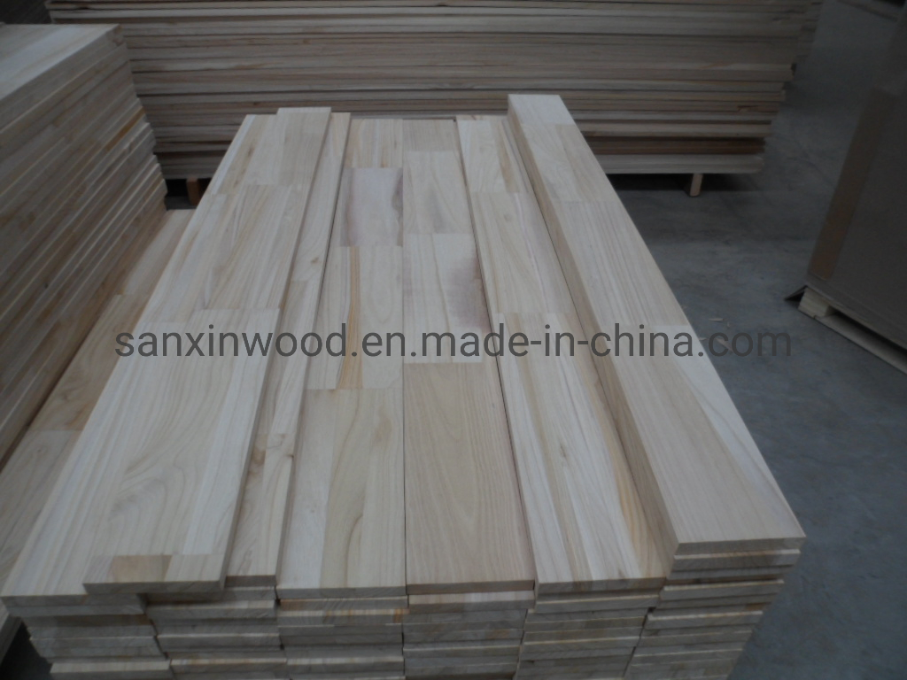 Paulownia Wood Solid Doors Core Panel Puerta Paulownia Finger Joint Lumber Boards