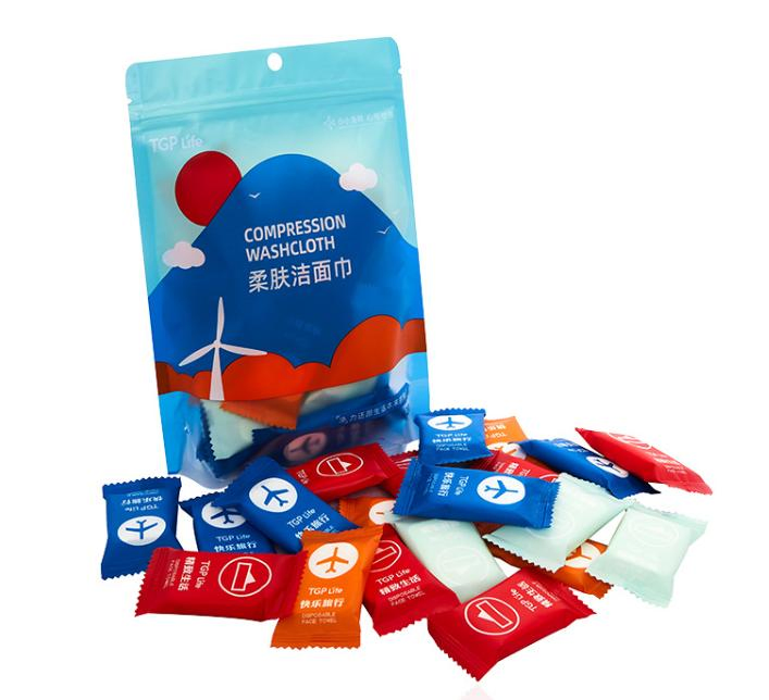 Wholesale Cheap Price Non -Woven Fabric Mini Compressed Disposable Towel for Face Cleaning