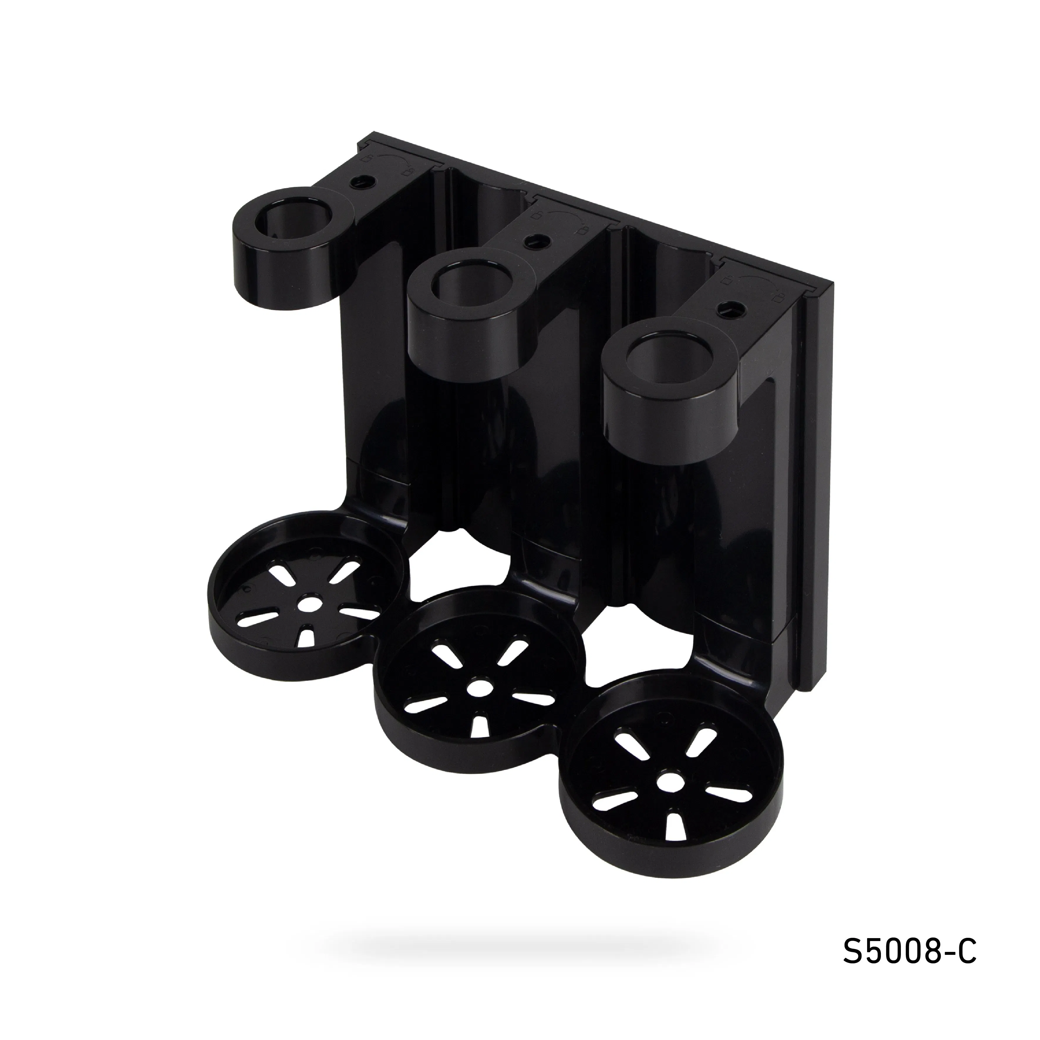 Black Soap Bottles Dispenser Liquid Holder Bracket for Sale on Wall