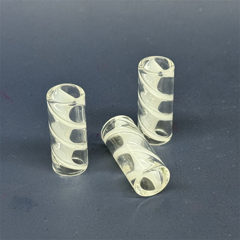 Custom Color Spiral Glass Tip Mouth Rolling Tips