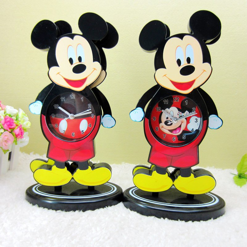 Hot Selling Creative Decoration Clocks Children's Room Kindergarten Early Education Cute Cartoon Wall Clock Desk Alarm Clocks Cute Clocks