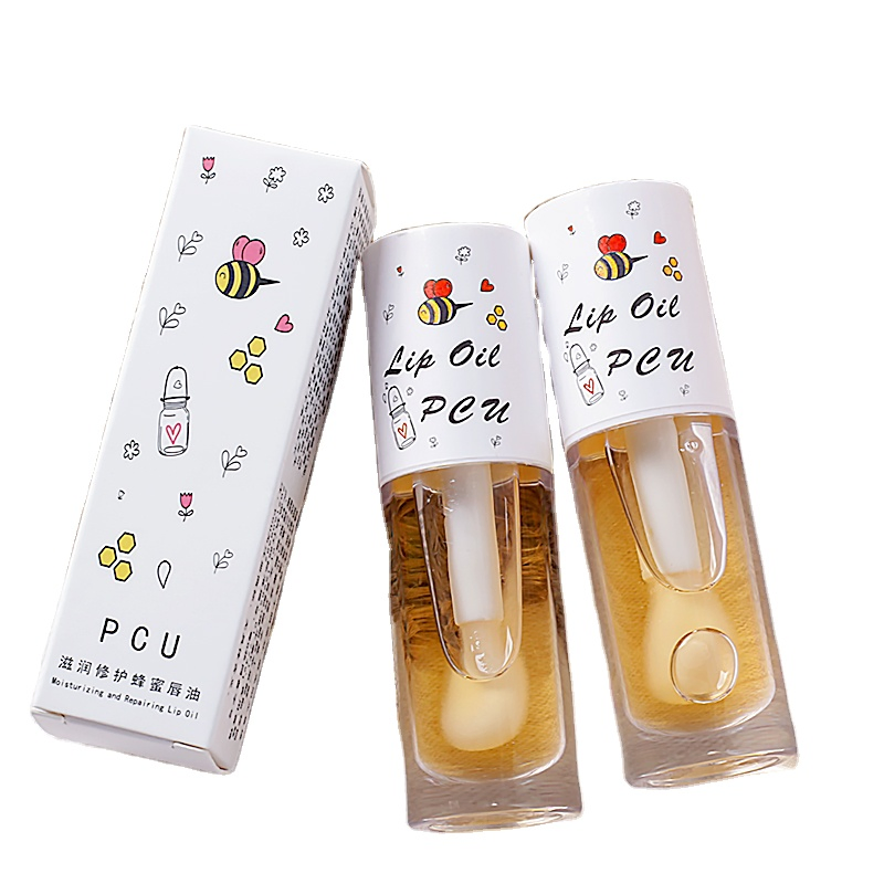 Lip Care Hydrating Natural Lip Oil Plumper Moisturizing Repair Clear Honey Lipgloss