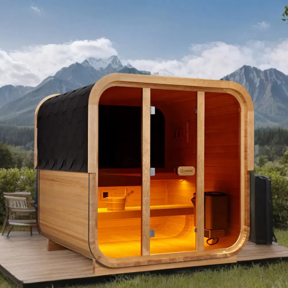 Традиционная сауна из массива дерева Sunrans на 4-5 человек