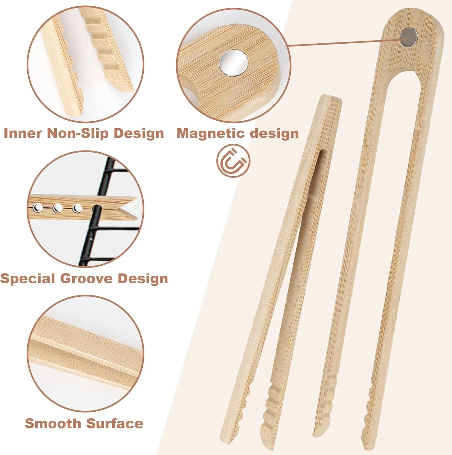 Wooden Clip for Bamboo Kitchen Tool Toaster