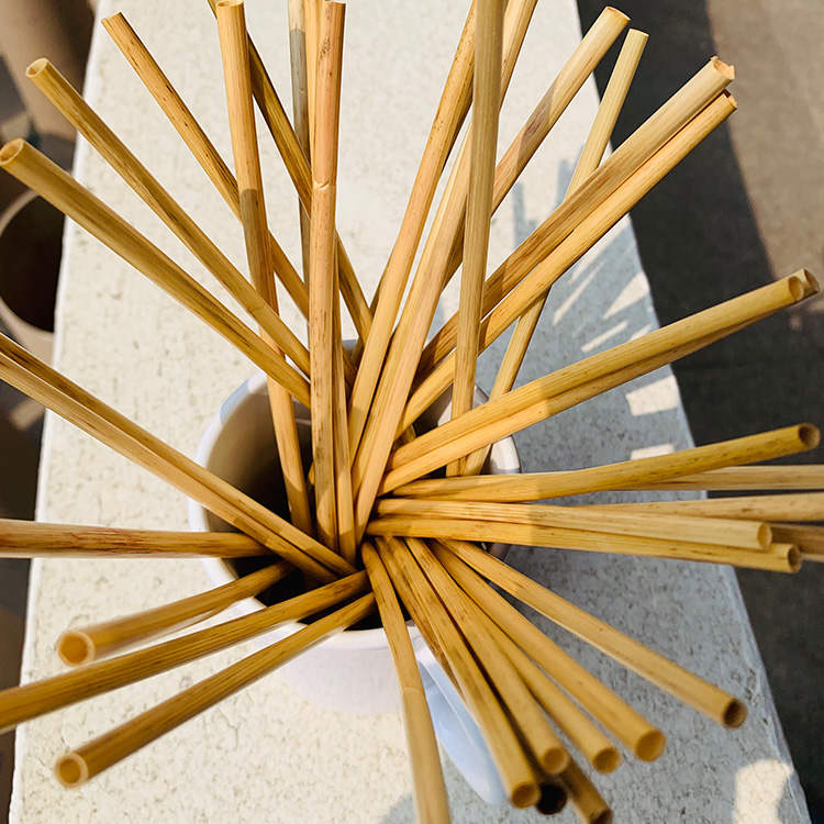 Wholesale Eco-Friendly Biodegradable Disposable Cocktail Drinking Straw Nature Wheat Straw