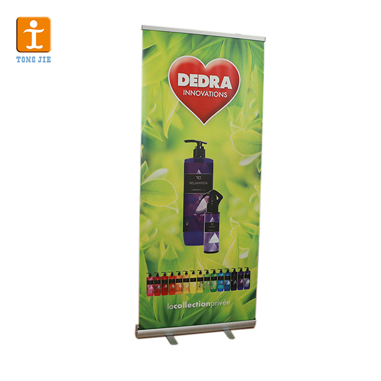 Roll up Banner Hot Sale Alumin Holder Double Sided High Quality Standing Scrolling Shanghai Aluminium Banner Stand Hanging