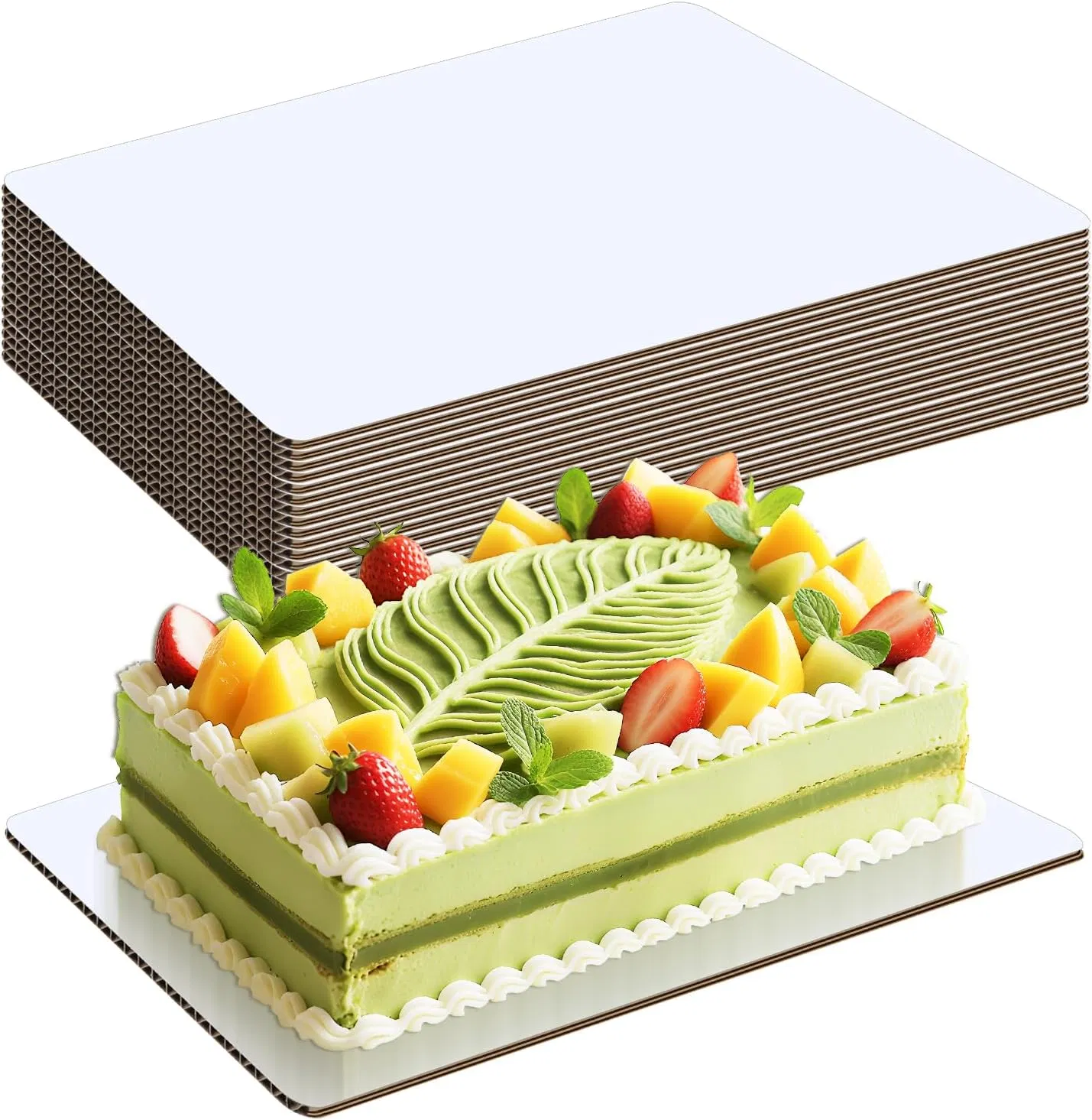 19X14 Inch Cake Boards Rectangle White, Quarter Sheet Cake Board