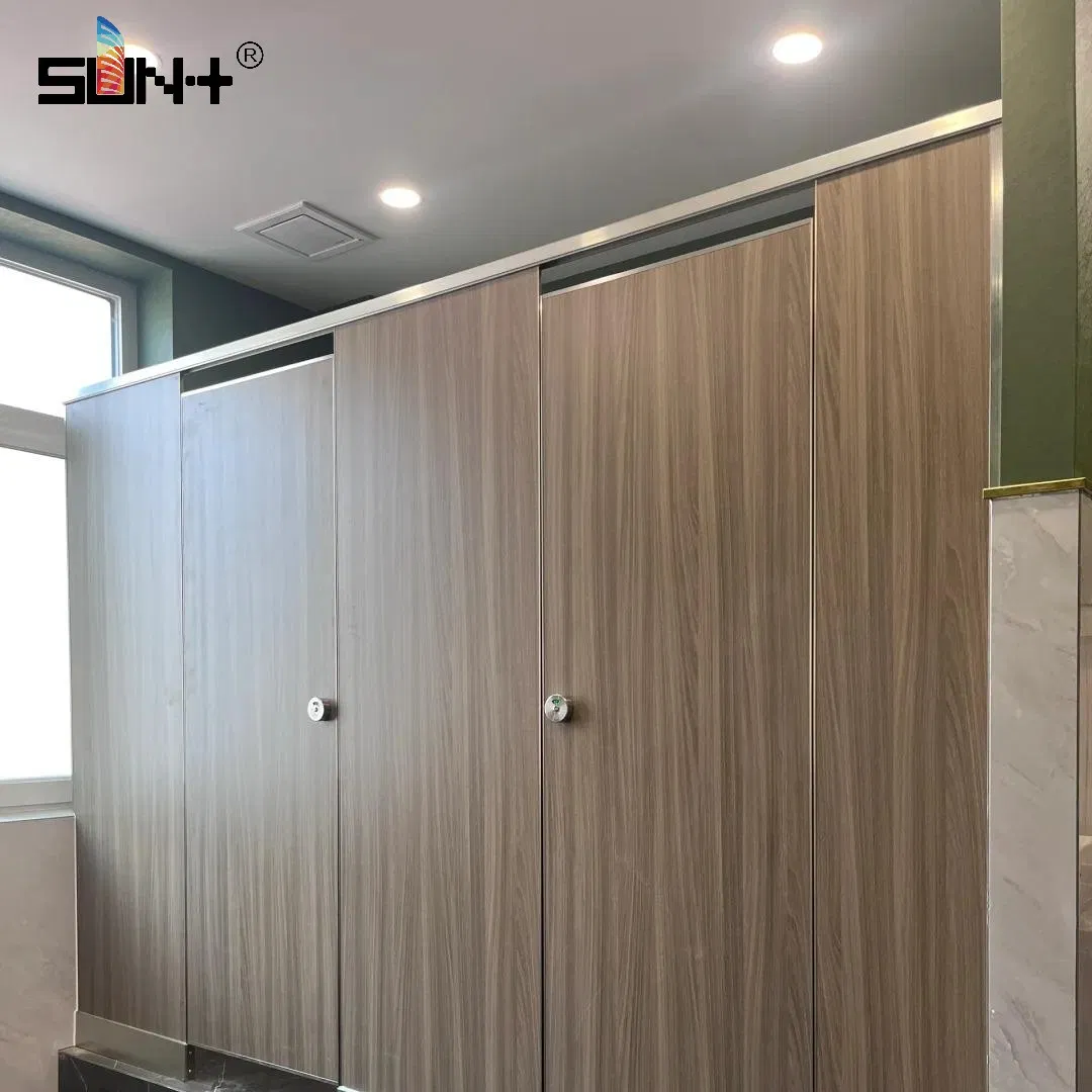 Waterproof Hotel Easy-to-Push Chinese HPL Bathroom Partition Board