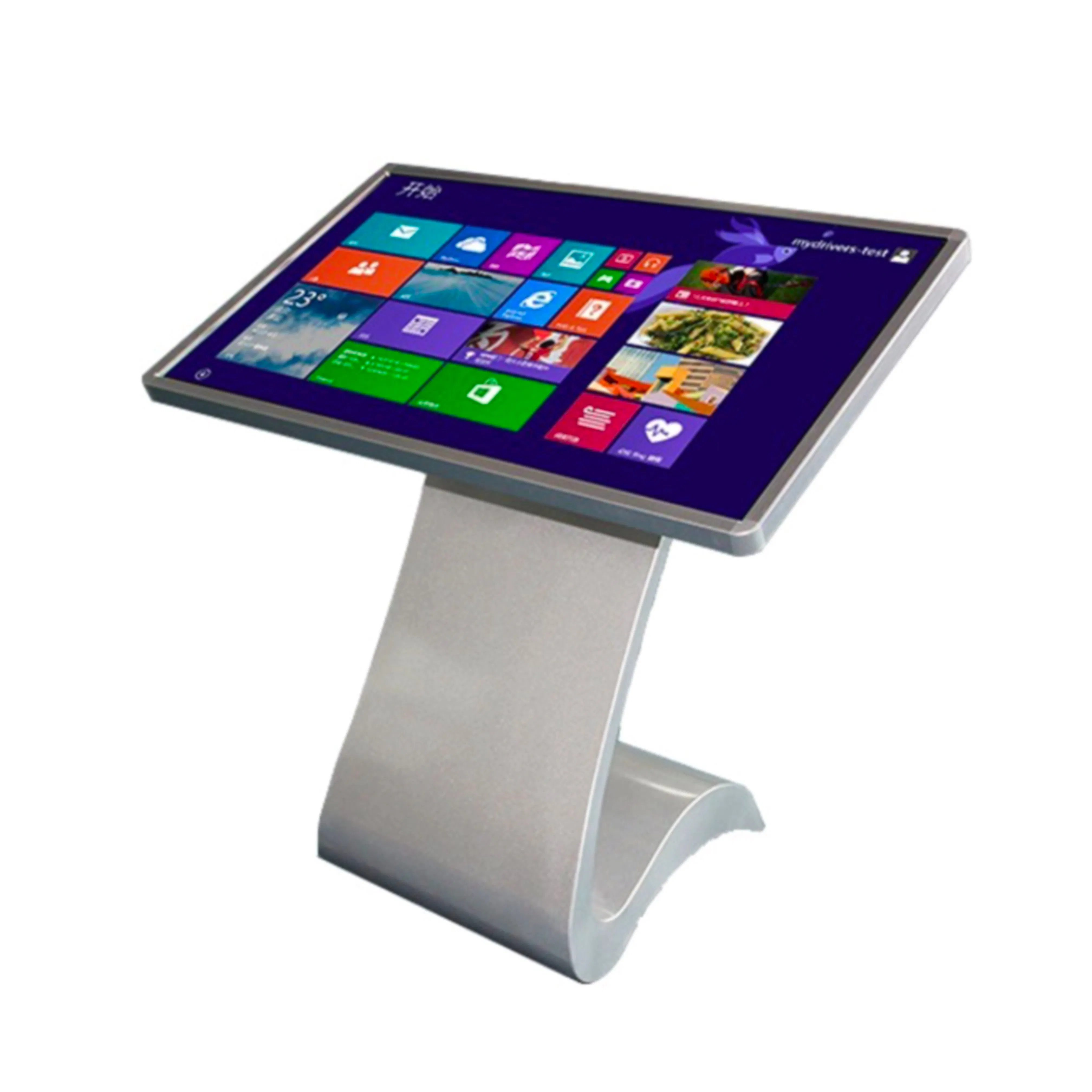 55-дюймовый напольный сенсорный киоск All-in-One