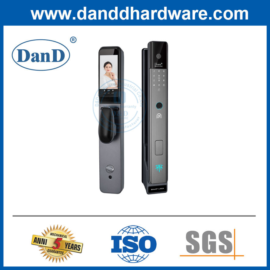 Card Code Fingerprint Door Handle WiFi APP Intelligent Digital Smart Door Lock