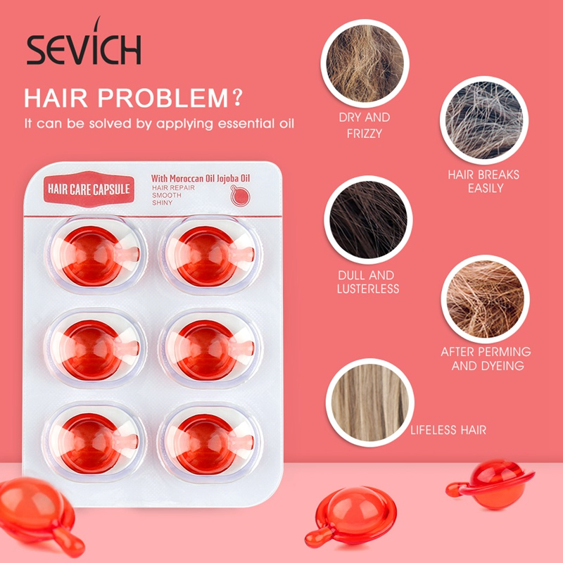 Sevich Hair Treatment Hair Vitamin Hair Oil Serum Capsule Custom