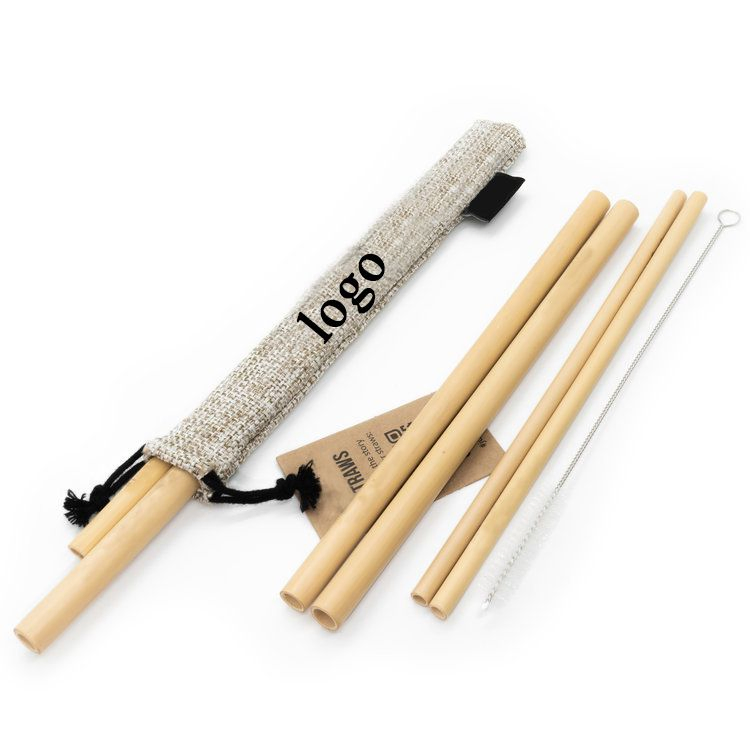 Reusable Bamboo Drinking Straws