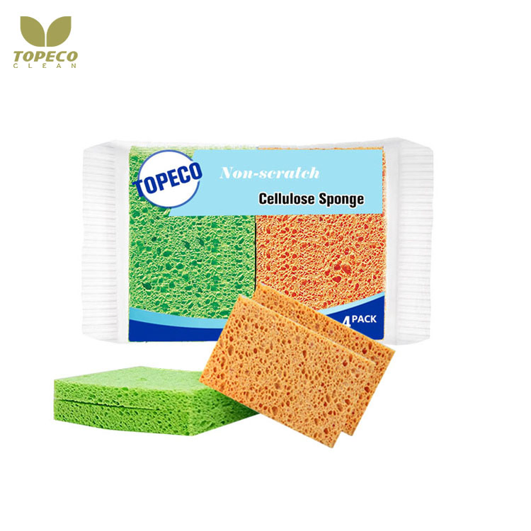Topeo Amazon Custom Printing Lemon Reusable Absorbent Cellulose Dish Sponge Cloth Wipes Swedish Dishcloth Cleaning Cloths