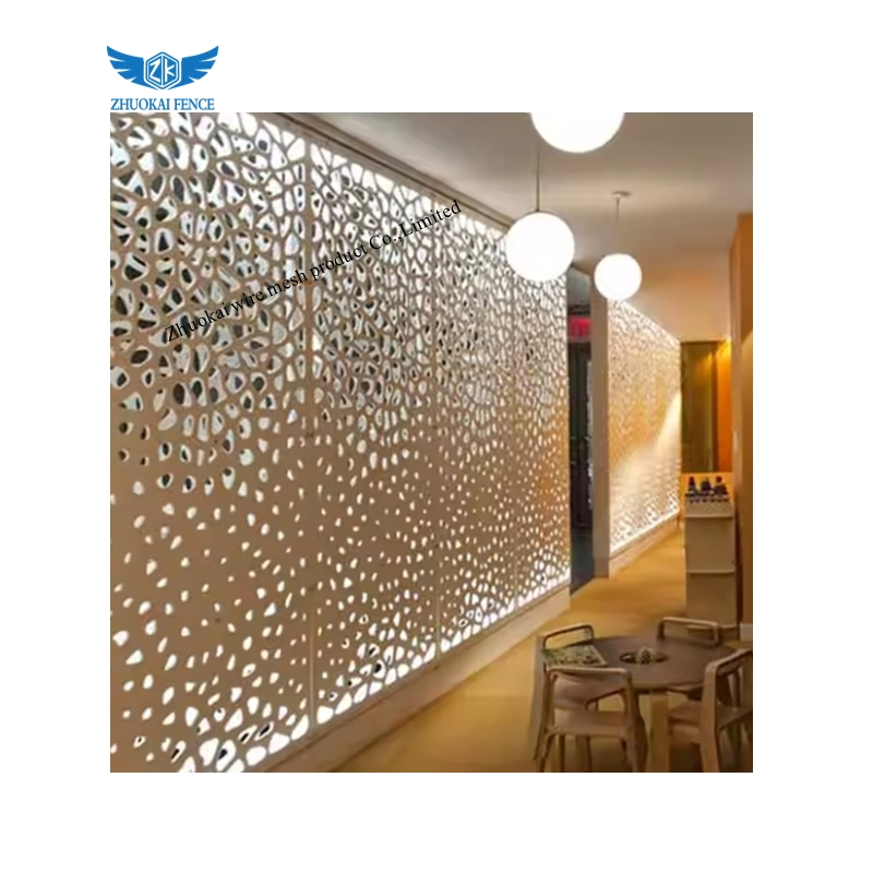 Customizable Bathroom Wall Partition Decorative Indoor Laser Cut Stainless Steel Divider Screen