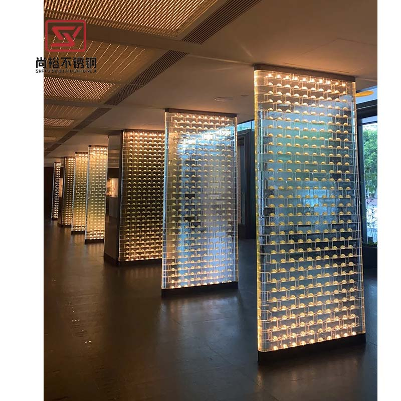 ODM OEM Stainless Steel Panel Divider Living Dining Room Partition