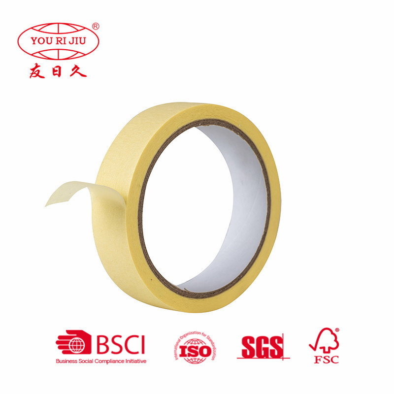 Yourijiu Crepe Paper Automotive Car Wall Decoration Color Easy to Tear Waterproof Rubber Masking Tape Jumbo Roll