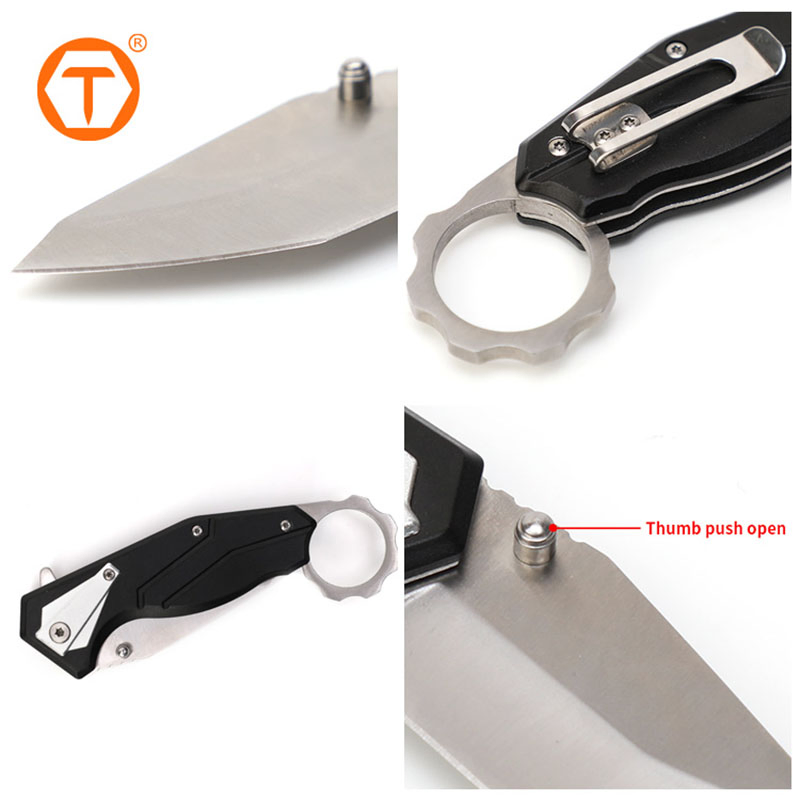 Tactical Everyday Carry Assist Style Black Folding Pocket Knife