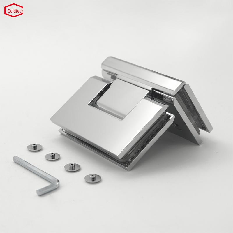 Поворотная петля для душевой двери из нержавеющей стали 90°