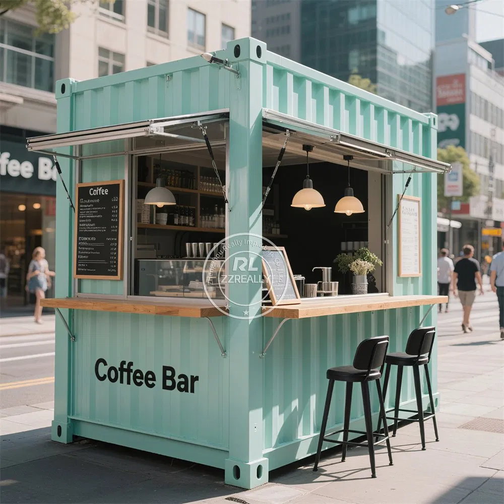 5 Meter Fast Install Steel Structure Prefabricated Luxury Villa Space Capsule Coffee Shop Kiosk Prefab House Container House