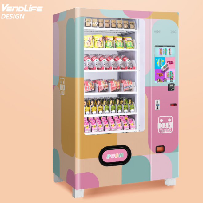 Factory Direct Selling Smart 24 Hours Self Auto Service Bulk Combo Cold Snack and Drink Vending Machine with Touch Screen Commercial Vendor Machine Hotel