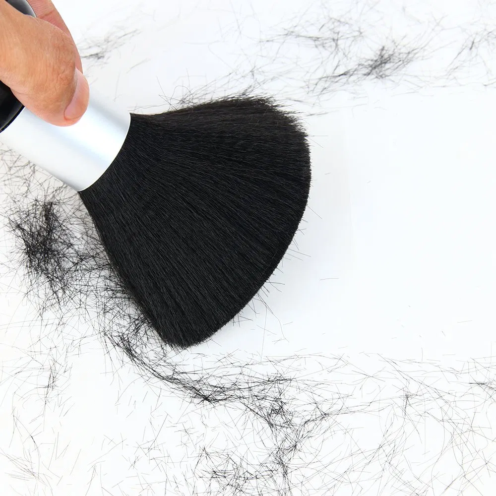 Men Salon Barber Beard Brush Plastic Handle Black Neck Duster Shaving Brush