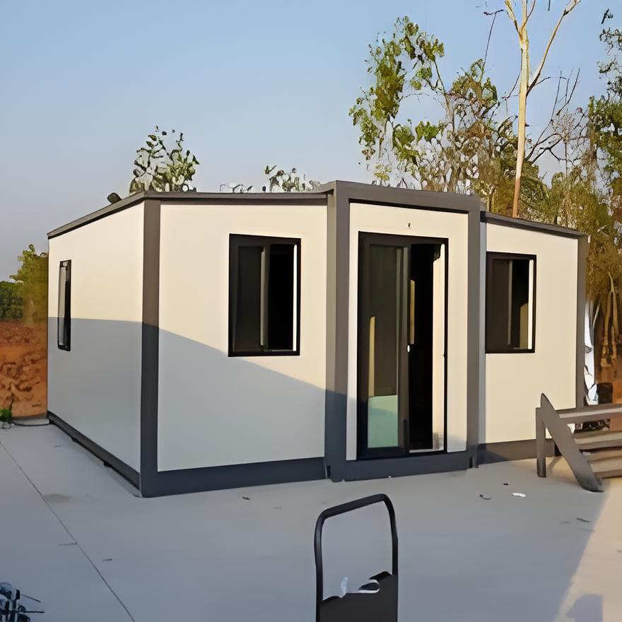 Easy Folding 40FT 20 FT Prefab Container Expandable House Light Steel Folding Prefabricated Home Villa with Bathroom Kitchen