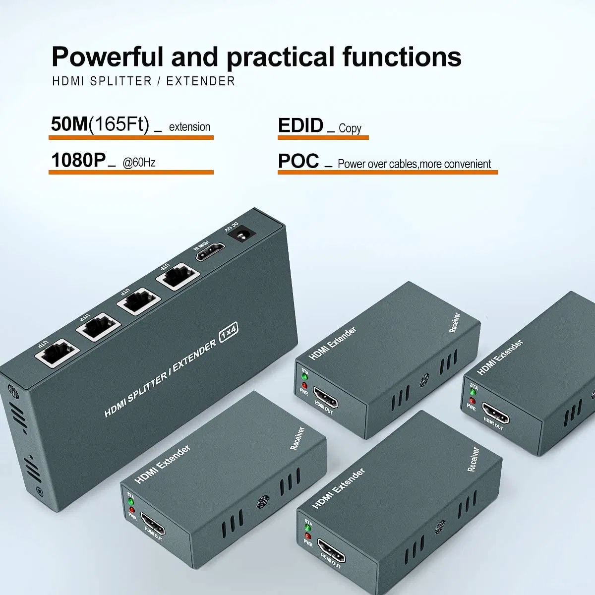 Коммутатор HDMI 2x4, переключатель и сплиттер