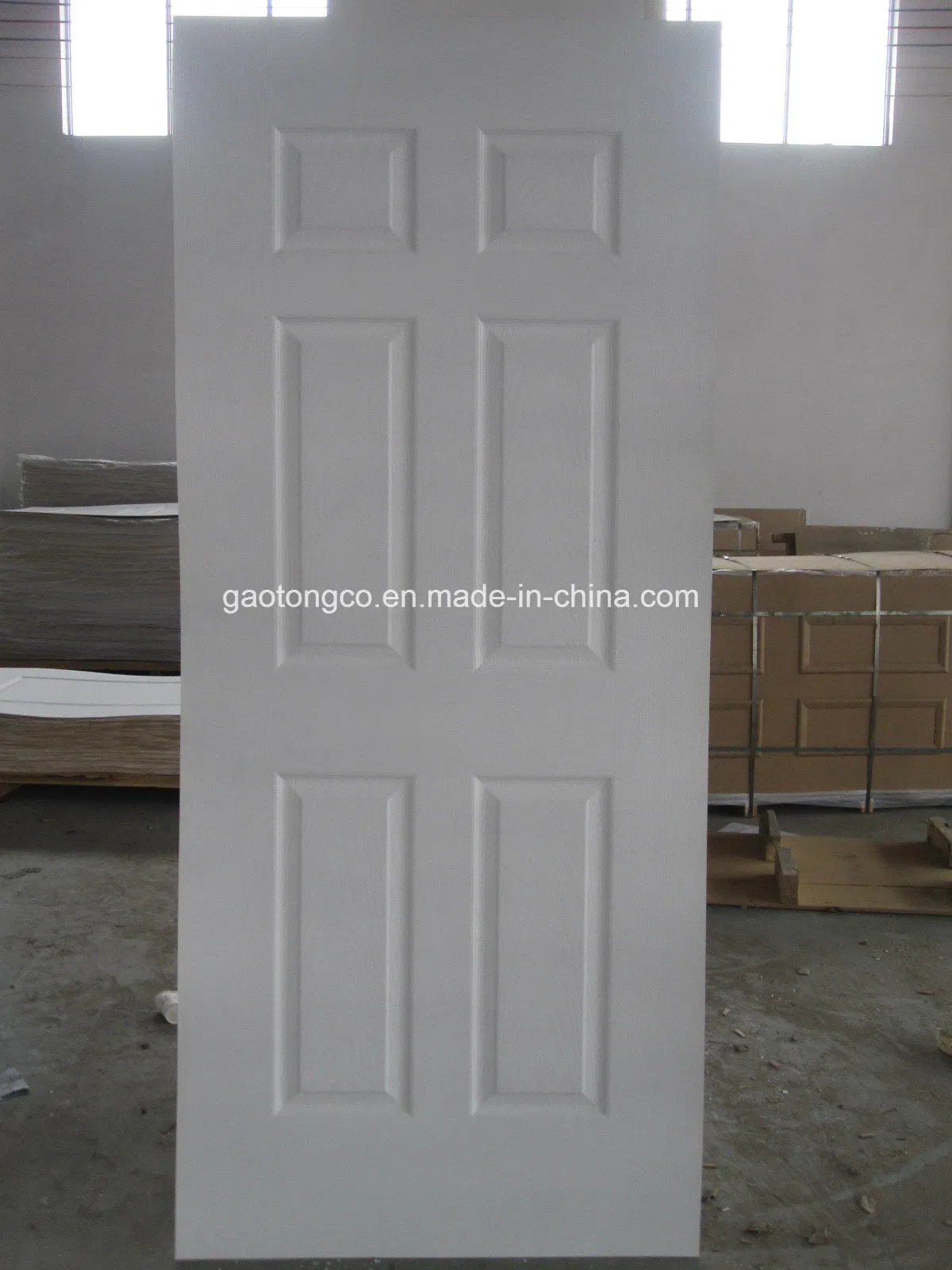 3mm 4mm 6panel White Primer HDF MDF Molded Door Skin Panel Wooden Door