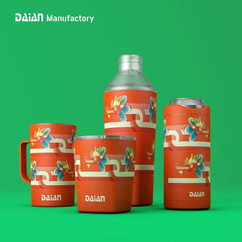 China Supplier Dragon Boat Festival Item Daian 20oz Wine Whisky Tumbler and Drink Mixer Bar Stainless Steel Cocktail Shaker