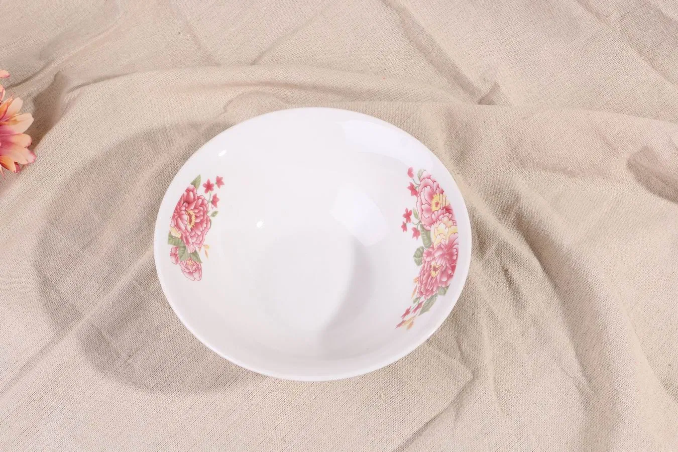 5-10 Inch Round Cut Edge Salad Bowl Porcelain Ceramic Tableware