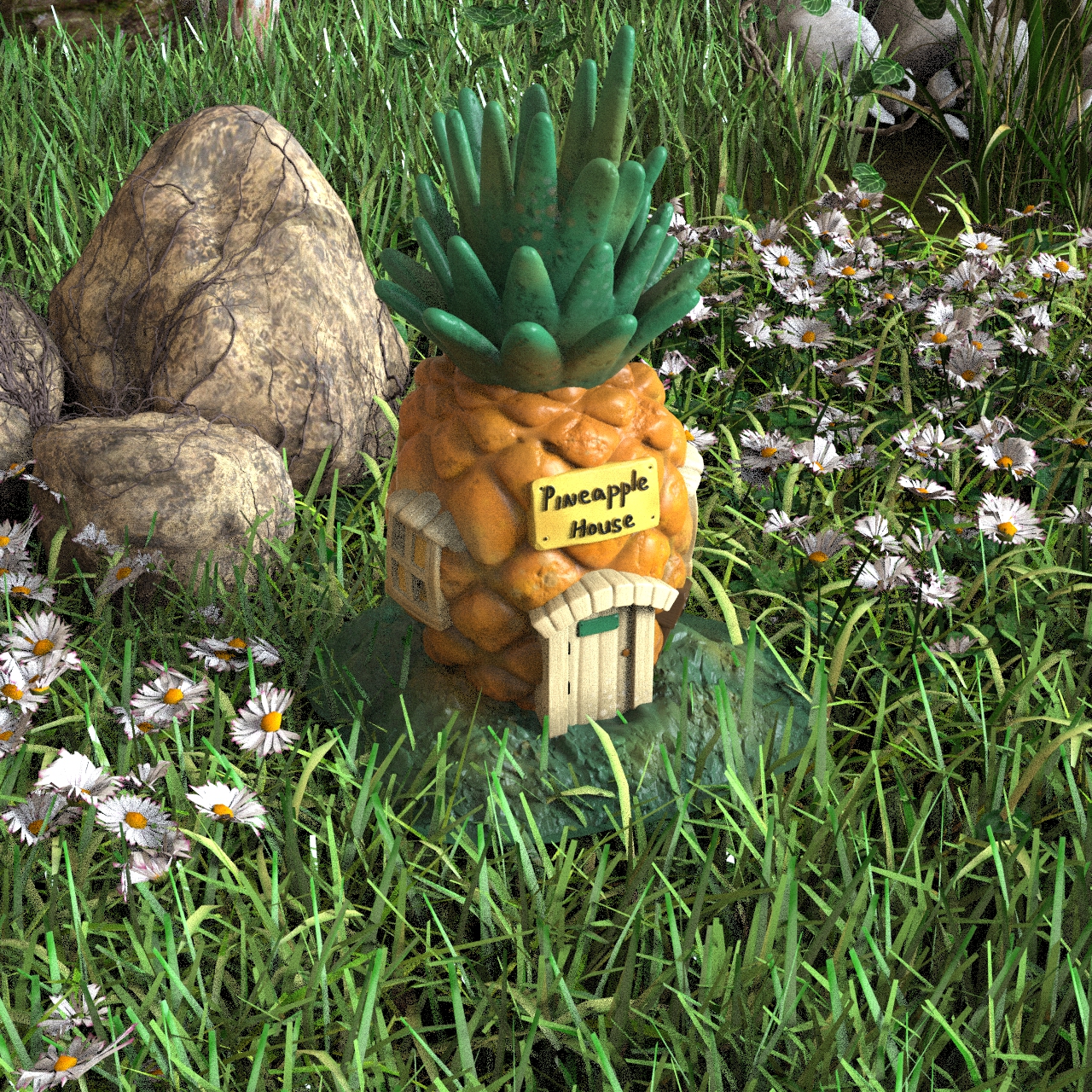 Домик садовый смола Ананас ландшафтный