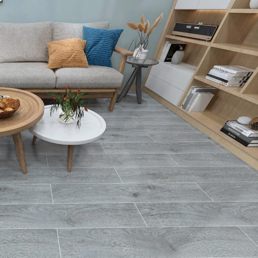 UR1206 Foshan Decoration Building Material 200X1200mm 200X1000mm Glazed Wooden Ceramic Floor Wall Tile