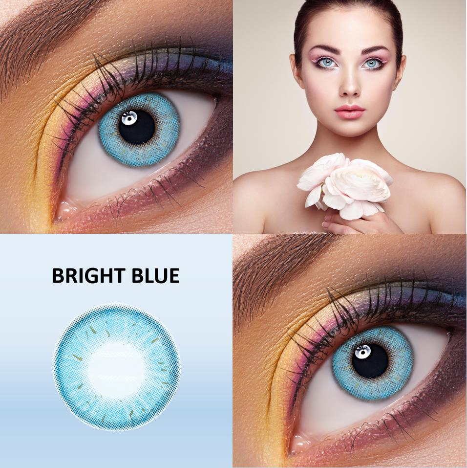 Lenses for Colored Eyes 14.2 mm Contact Lenses Eye Lens Color Contact Natural Lenses Without Diopters
