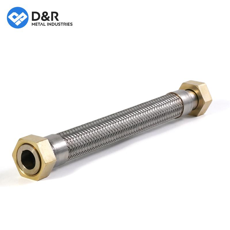D&R Stainless Steel Female Male Adaptors Flexible Hoses Fcu Links Braided Corrugated Hoses