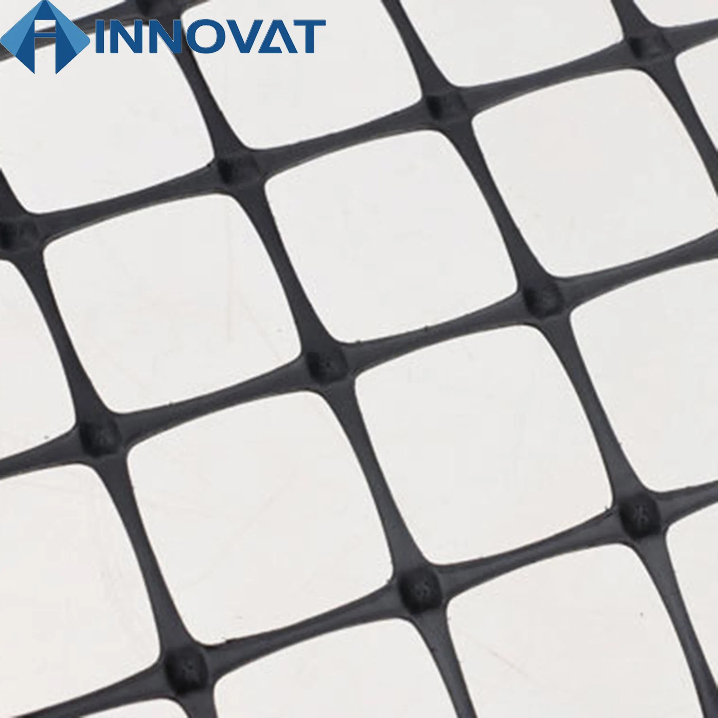 Biaxial Geogrid Geosynthetic Material Soil Reinforcement Below Roads