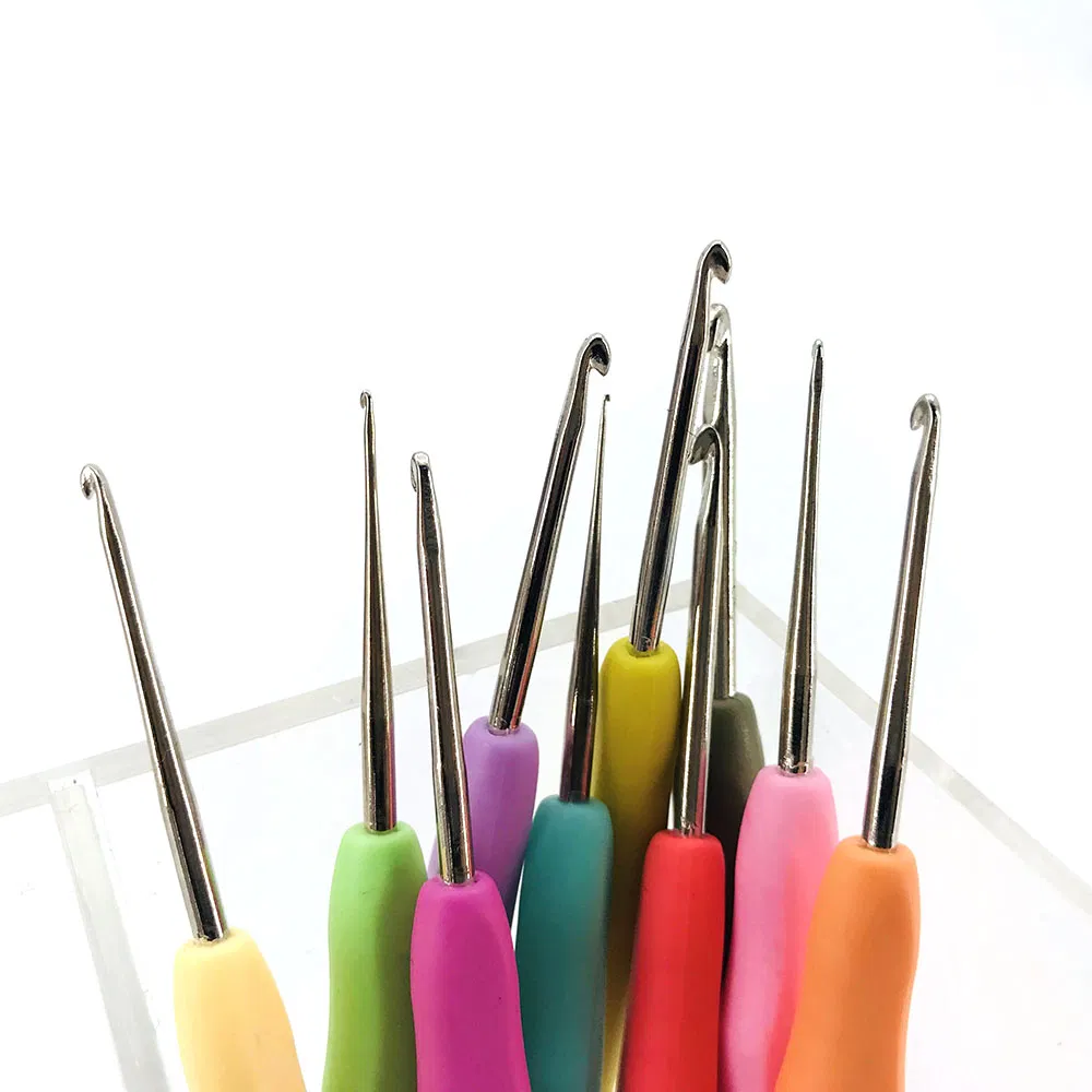 Manufacturer Crochet Hook Knitting Needle Rubber Crochet Hookcolorful