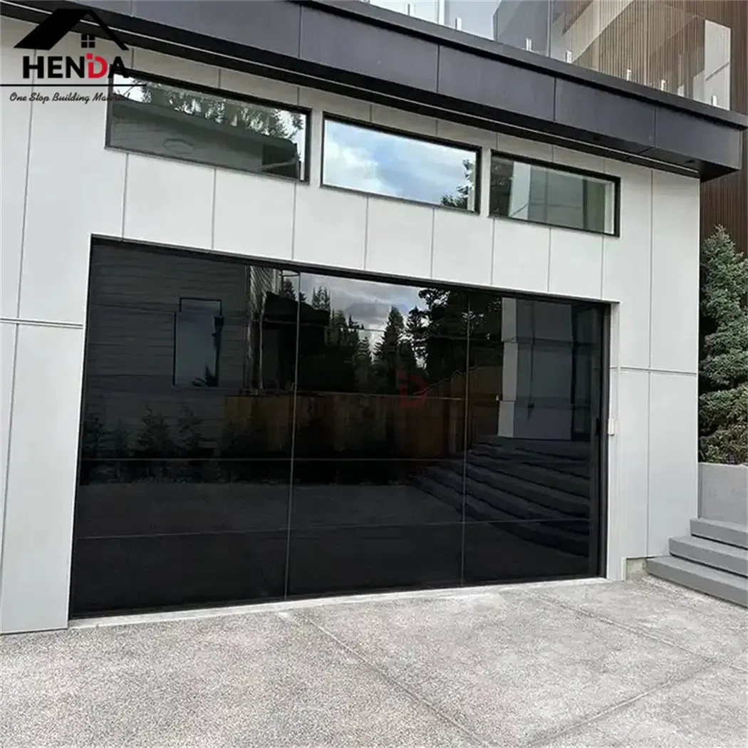 America Hot Selling Wholesale Price Customized Residential House Villa Modern Insulated Remote Control Roller Shutter Glass Automatic Garage Door