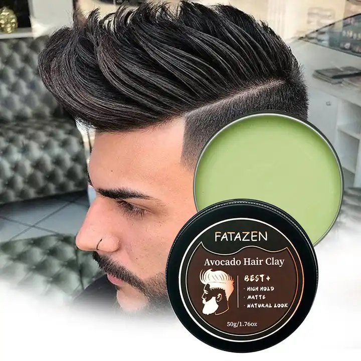 Natural Long Lasting Avocado Bee Wax Matte Shine Men Hair Styling Cream