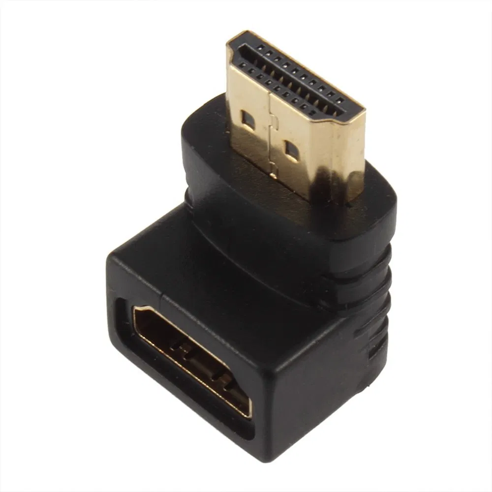 HDMI Female to Male Extender Connector with up Turn Angle Down Turn Angle for HDTV 1080P