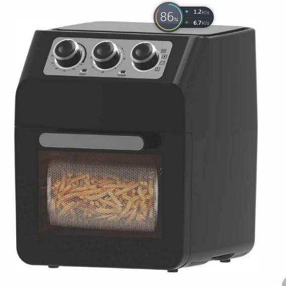 12L Multi-Function 220V 50Hz Rapid Air Fryer Oven